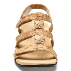 Womens Vionic Amber Adjustable Sandal Gold Cork -Vionic 44AMBERGLDCRK 6