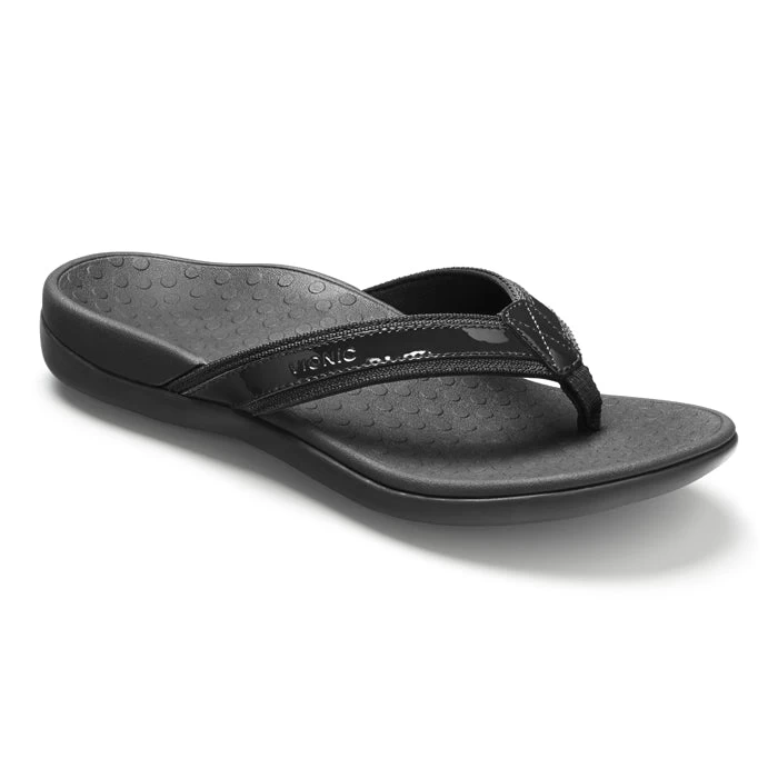 Womens Vionic Tide II Toe Post Sandal Black 3 Womens Vionic Tide II Toe Post Sandal Black