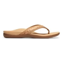 Womens Vionic Tide II Toe Post Sandal Gold Cork -Vionic 44TIDEIIGLDCRK 3