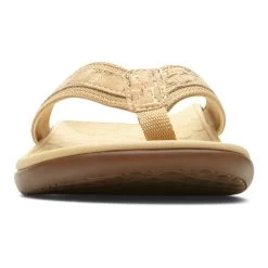 Womens Vionic Tide II Toe Post Sandal Gold Cork -Vionic 44TIDEIIGLDCRK 4