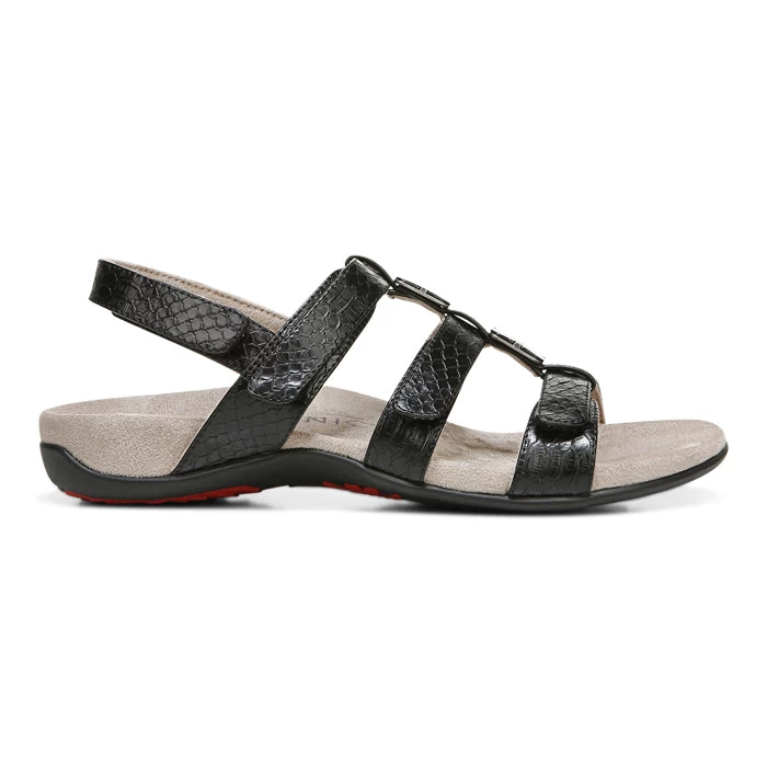Women's Vionic Amber Adjustable Sandal Black 5 Women's Vionic Amber Adjustable Sandal Black - Image 3