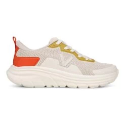 Womens Vionic Walk Max In Cream/Tangerine Tango -Vionic I8711M1102 3