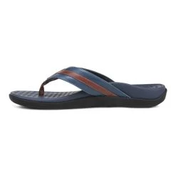 Mens Vionic Mtide II In Navy/Brown -Vionic I9342L2400 4